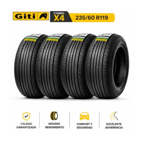 Combo x4 Neumáticos Giti 235/60 R19 (juego completo)