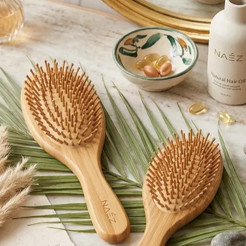 Cepillo para el cabello de bambu Naez