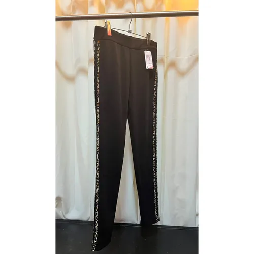 Pantalón print con felpa