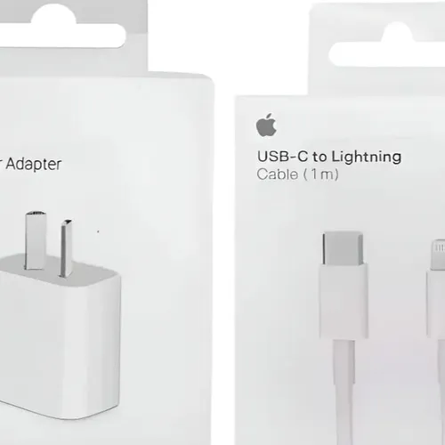 Cargador Para Iphone 20w + Cable Usb C Carga Rápida Original