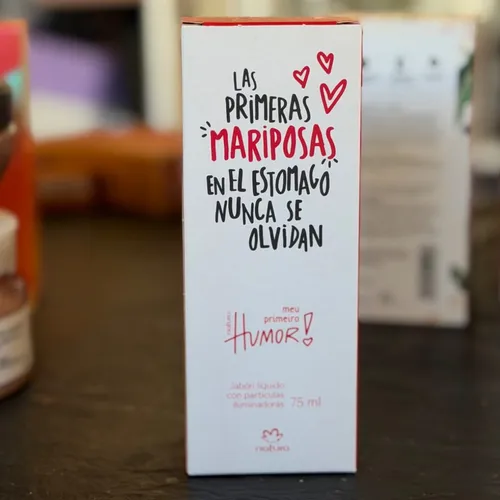 Jabón líquido con brillo - humor rojo x 75 ml 