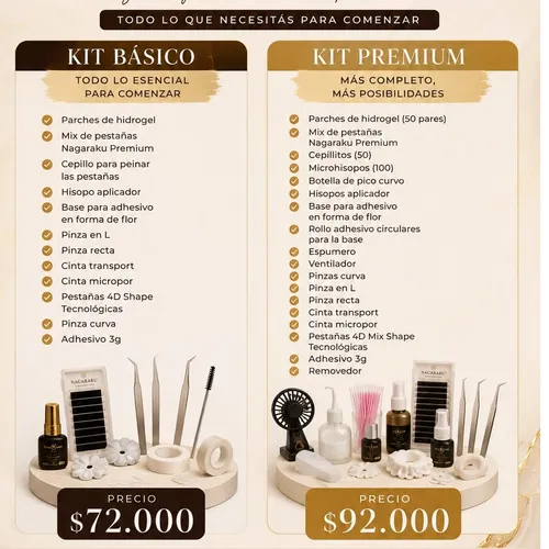 Kit premium para curso 