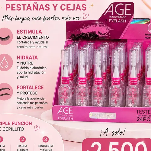 Rímel transparente con ácido hialurónico