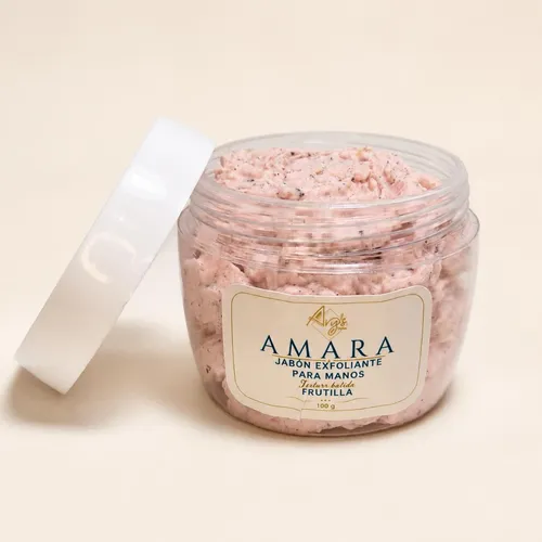 AMARA Frutilla — Jabón exfoliante cremoso