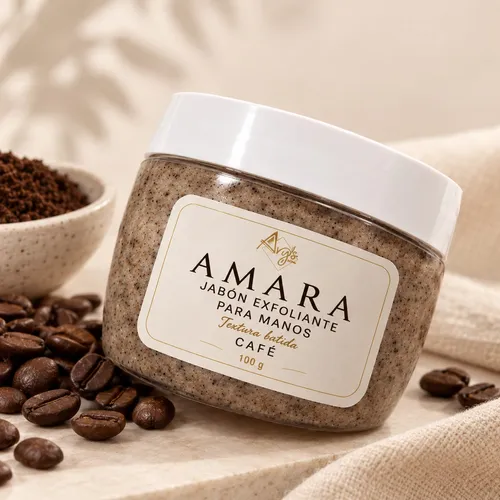 AMARA Café — Jabón exfoliante cremoso