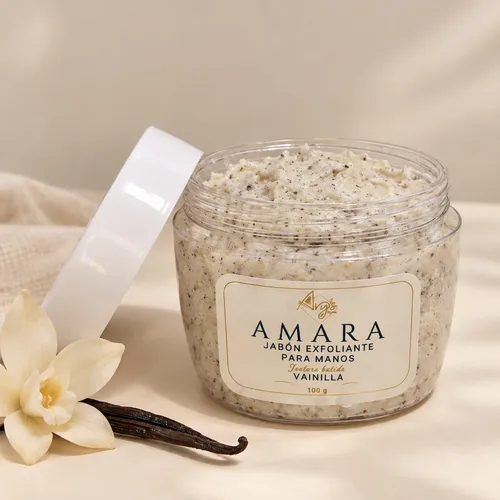 AMARA Vainilla — Jabón exfoliante cremoso