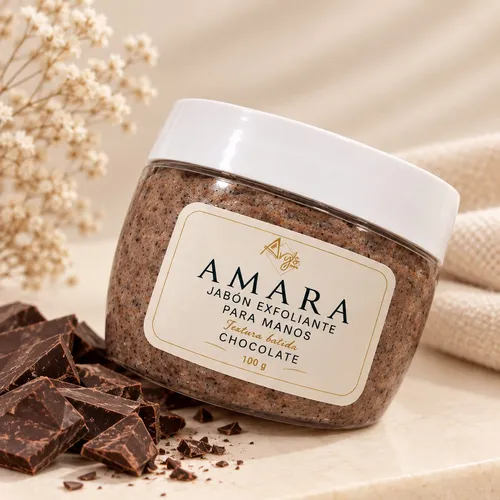 AMARA Chocolate — Jabón exfoliante cremoso