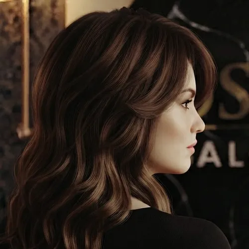 Corte de cabello largo.