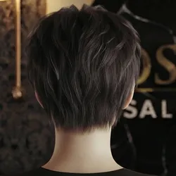 Mechas con gorro,cabello corto.