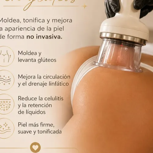 VACUMTERAPIA EN GLUTEOS (moldea,levanta,mejora la celulitis,tonifica)