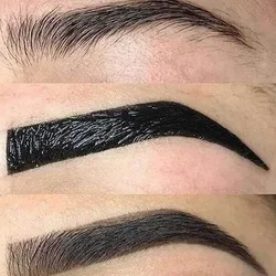Cejas con henna y depi