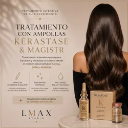 Tratamiento con ampollas Kerastase y Brushing