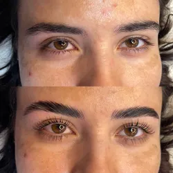Laminado con diseño y perfilado cejas