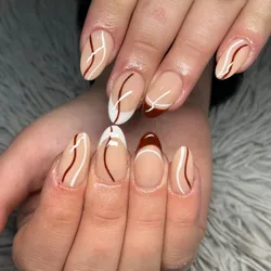 Softgel + nail art simple 