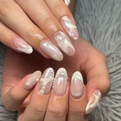 Capping en Polygel + nail art medio
