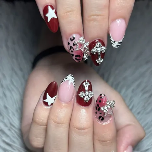 Capping en Polygel + nail art complejo 