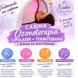 Cabina omega ozonoterapia lipolaser termoterapia 