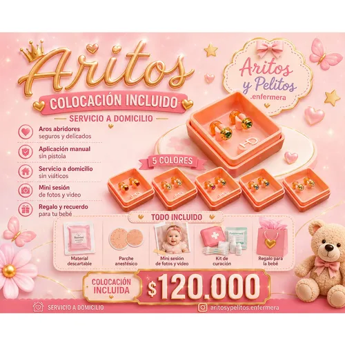 Colocación + Aro Ch Caja rosa