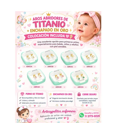 Aros Titanio y oro