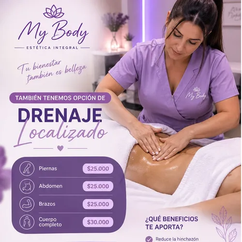 Drenaje linfático focalizado, de My Body Estetica 