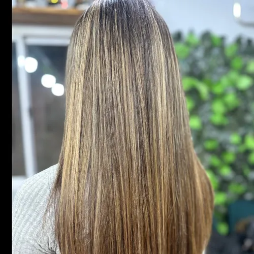 Mechas con papel clásicas .