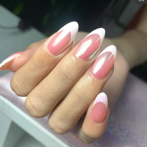 Soft gel con francesitas y efecto aurora(Efectivo)