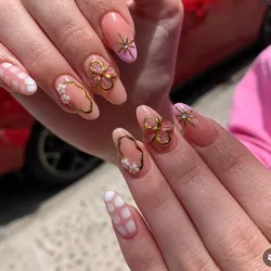 Soft gel (full deco Nail art) Precio efectivo 