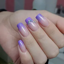 Uñas esculpidas, largo 1 y 2