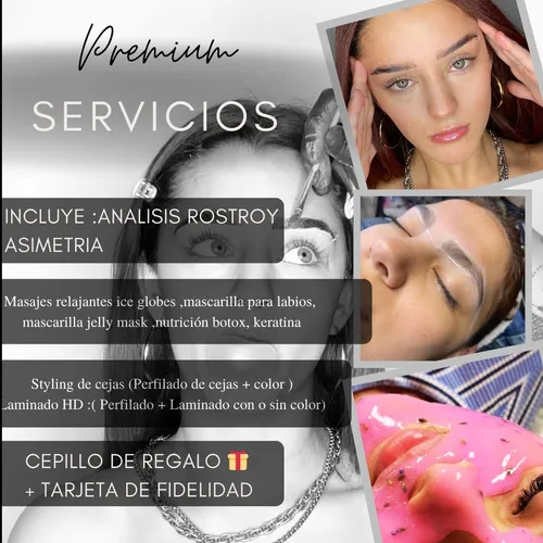 Cejas premium masajes mascarillas hidratantes para labios y piel exfoliación parches para labios opciones : laminado perfilado y hidratación o Styling de  cejas 