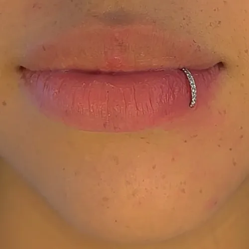 Labret, Vertical labret, Medusa, Labret central (labio)