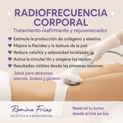 Reafirmante corporal con Radiofrecuencia