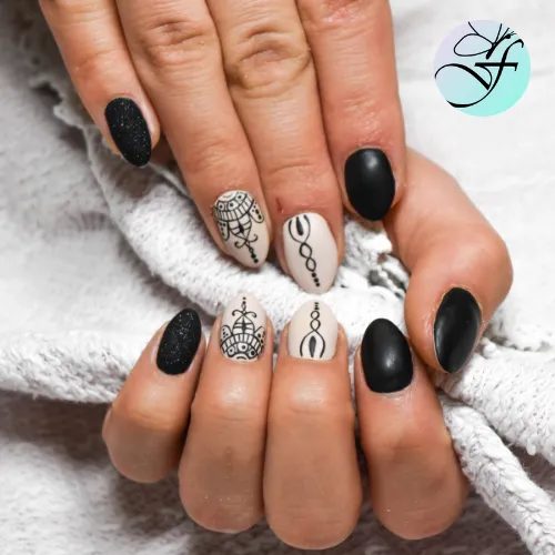 Esmaltado semipermanente + deco