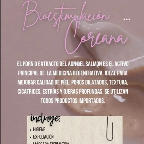 PDRN o Bioestimulacion Coreana+ Limpieza Profunda