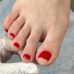 Belleza de pies y semipermanente 