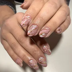 Esmaltado semi con diseño en todas (incluye francesitas, polvos y apliques)