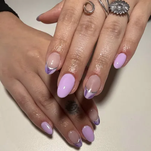 Kapping gel + semi con diseño en 1 a 3 uñas en cada mano 