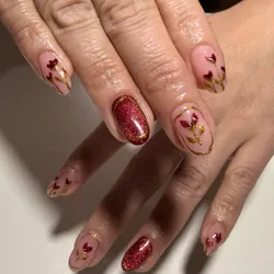 Kapping gel + semi con diseño en todas (incluye francesitas, polvos y apliques)