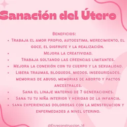 Sanación del Utero 