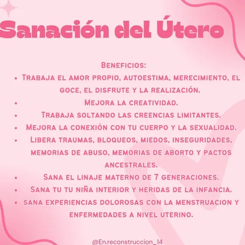 Sanación del Utero 
