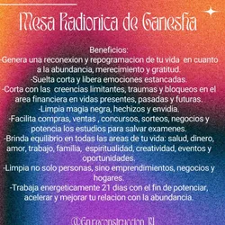 Mesa Radionica de Ganesha 
