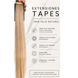 Venta de extensiones tapes (dependiendo del largo  y color 
