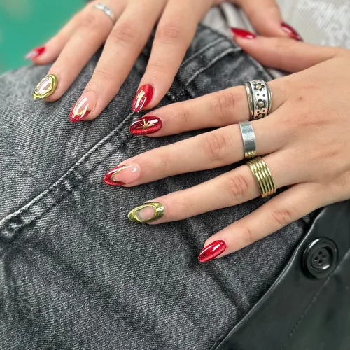 Esmaltado semipermanente diseños(6 diseños)