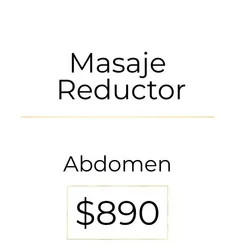 Masaje reductor abdomen 