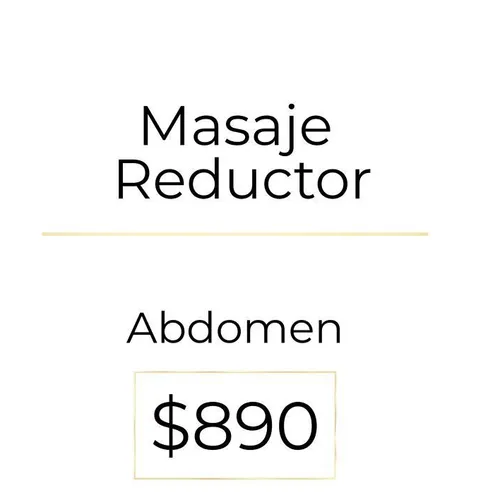 Masaje reductor abdomen 