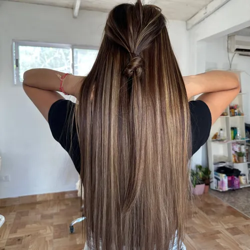 Balayage + PLEX (baño de luz + nutrición + brushing) CORTO