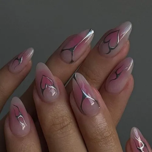 Uñas esculpidas en gel | Nail art en todas las uñas