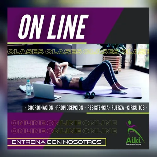 Entrenamiento Funcional Online en vivo-Abono Mensual por 12 clases-Proba 1 clase sin cargo