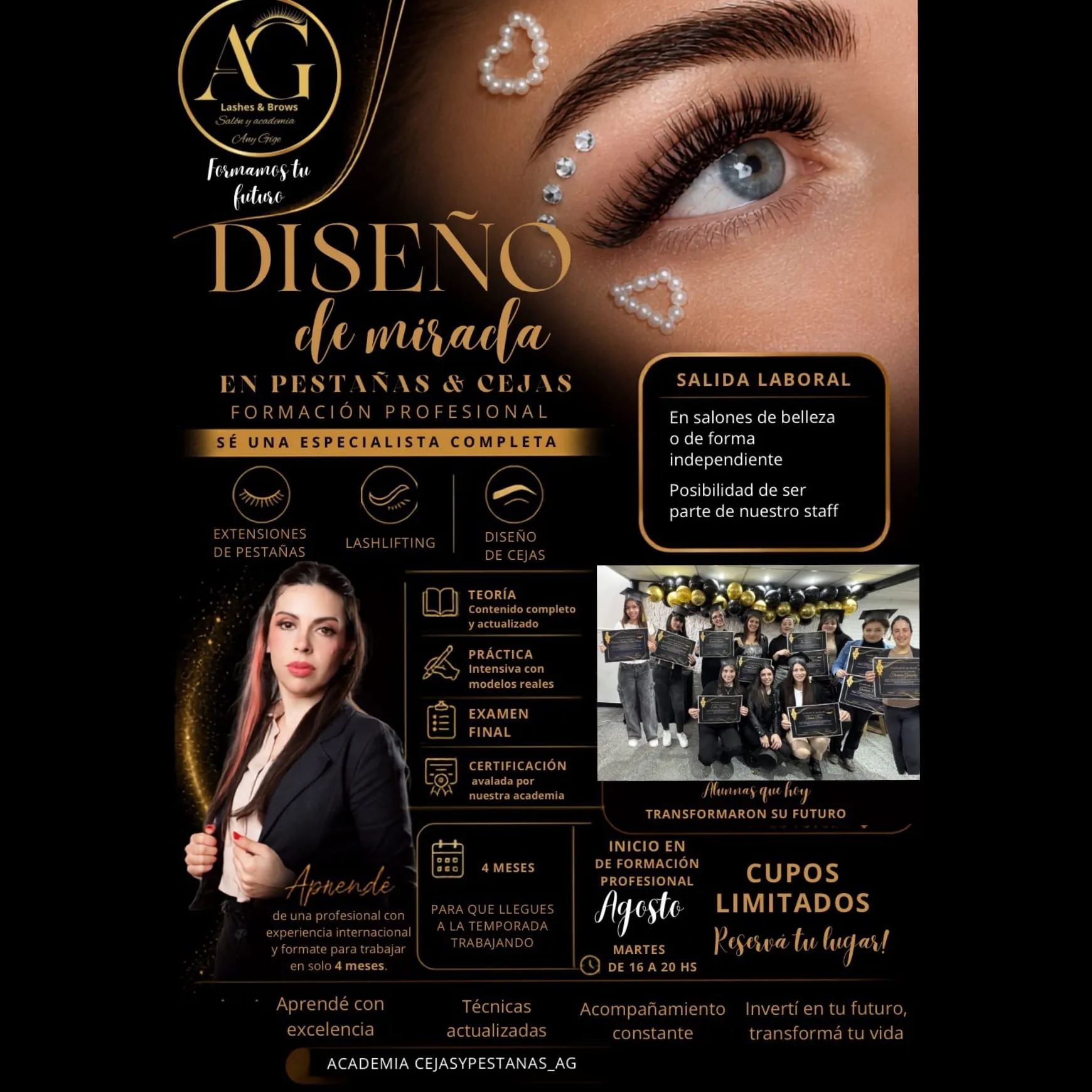 Formación profesional en Diseño de mirada | Pestañas y cejas