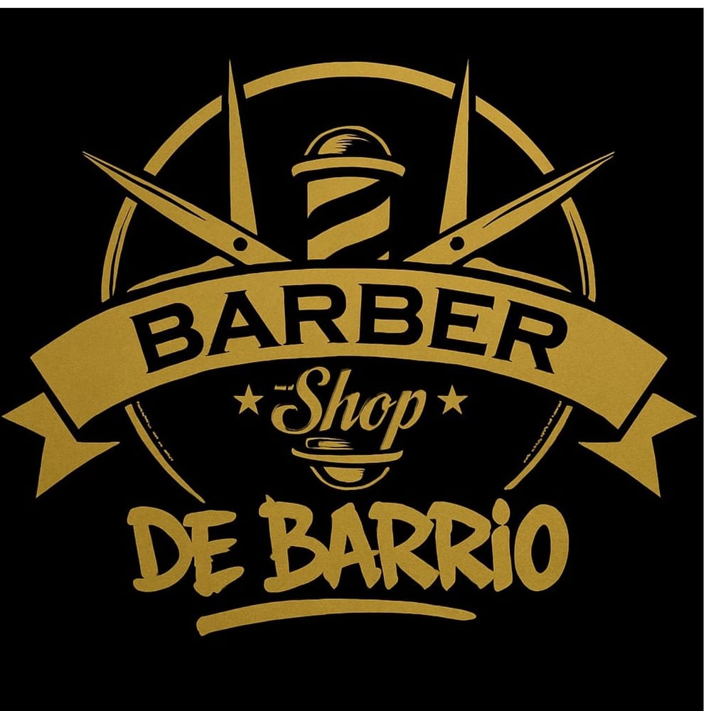 Logo de Barber shop de barrio 