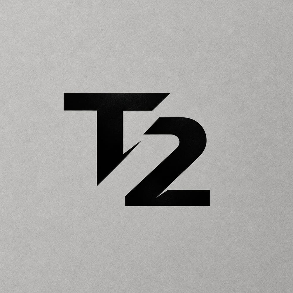 Logo de T2 barberia